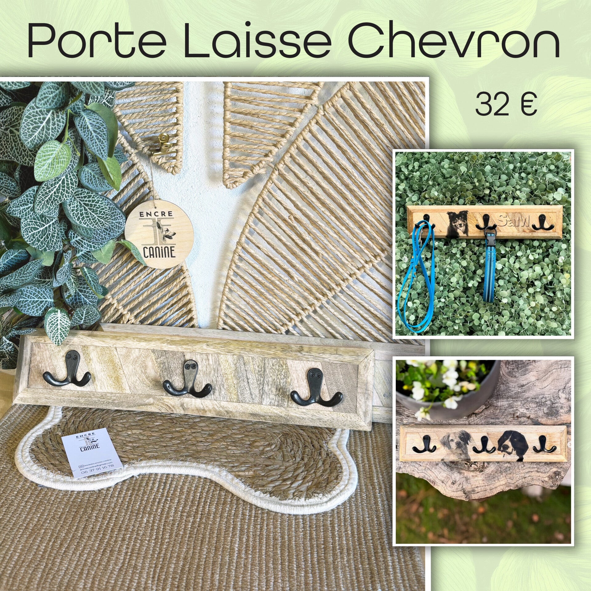 Porte laisse Chevron