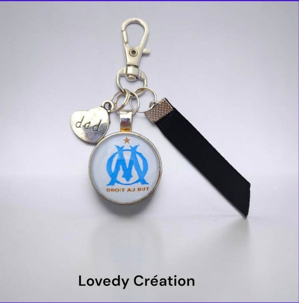Porte-clé « Papa OM » 💙⚽