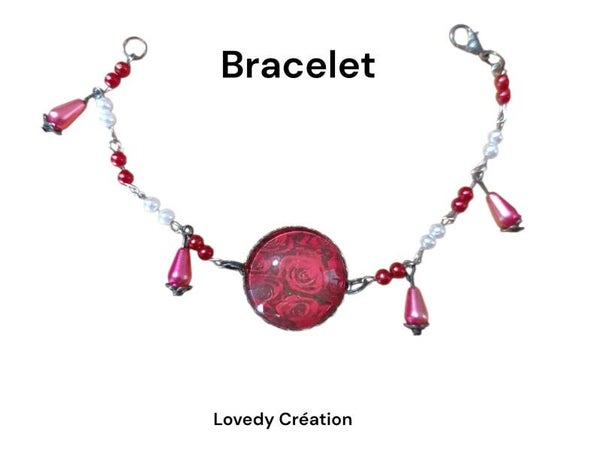 Bracelet Rosalie – Élégance Romantique et Fleurs Éternelles