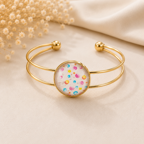 Bracelet or jaune - Peps & Couleurs - Taille réglable