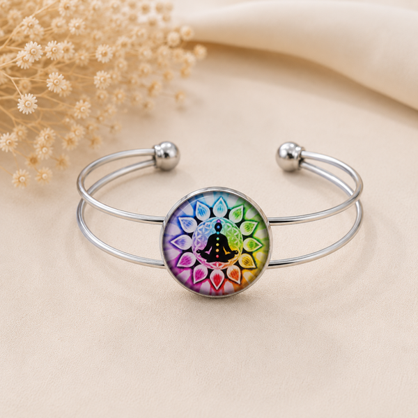 Bracelet Chakras - Multi couleurs - Taille réglable