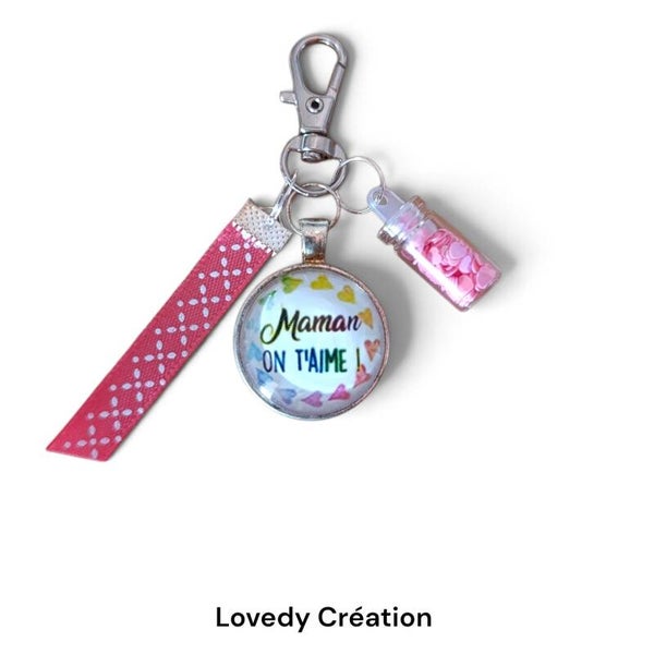 Porte-Clés "Maman on t'aime !" – L'attention Tendre et Douce