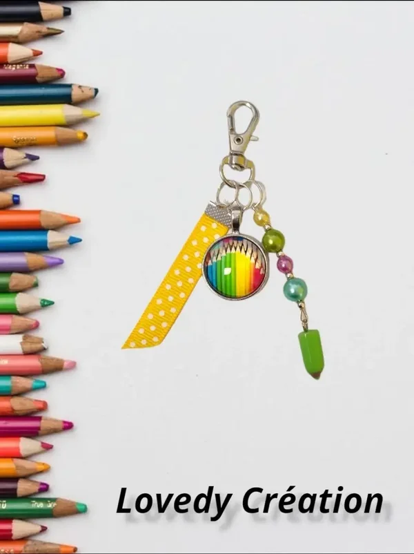 Porte clé " Crayons de couleurs " - Multicolor