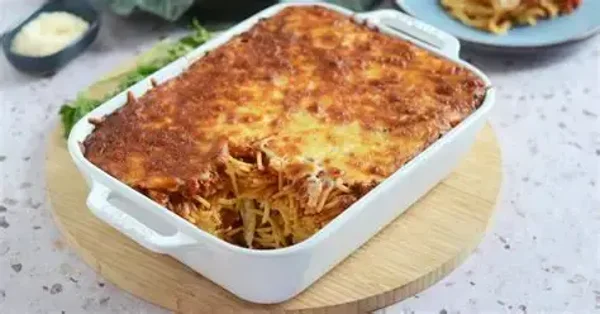 Gratin spagetti bolognaise