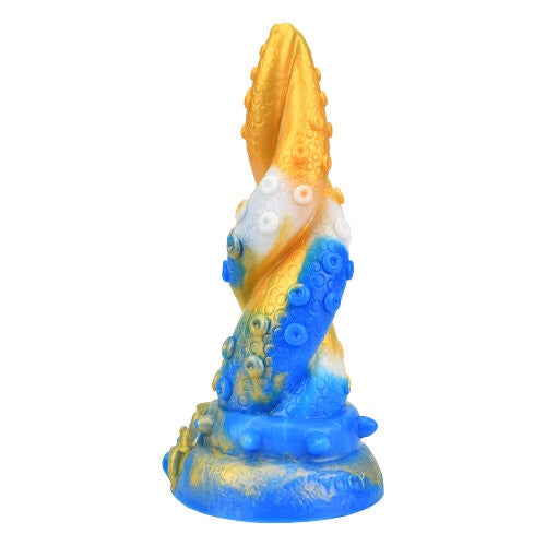 Draak Dildo 32 cm – Blauw/Geel – Nieuw Intiem Product