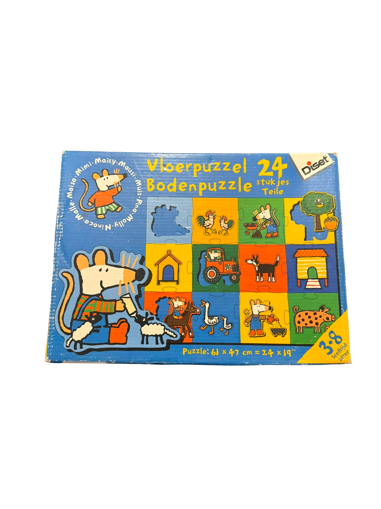 Vloerpuzzel Muis – 24 stukjes kinderpuzzel