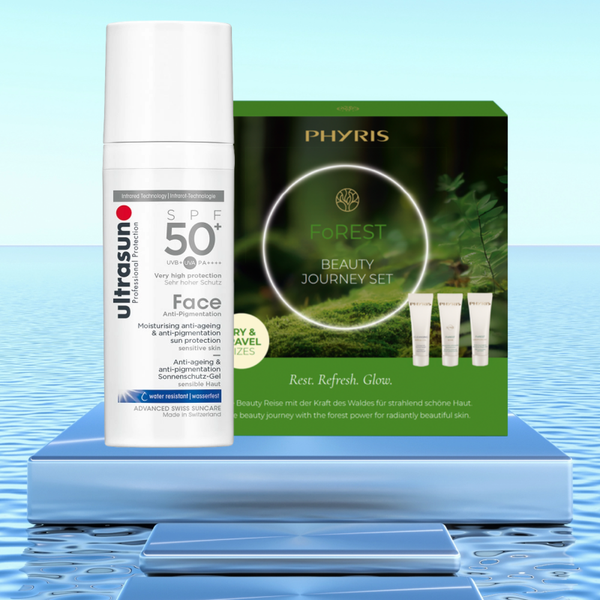 ULTRASUN Face Anti-Pigmentation SPF50 + PHYRIS FoREST Beauty Journey Set ... für eine erholte & natürliche Ausstrahlung
