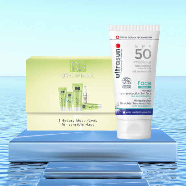 ULTRASUN Face Mineral SPF50 + DR. GRANDEL SENSICODE Reiseset für sensible Haut ... beruhigt & verjüngt