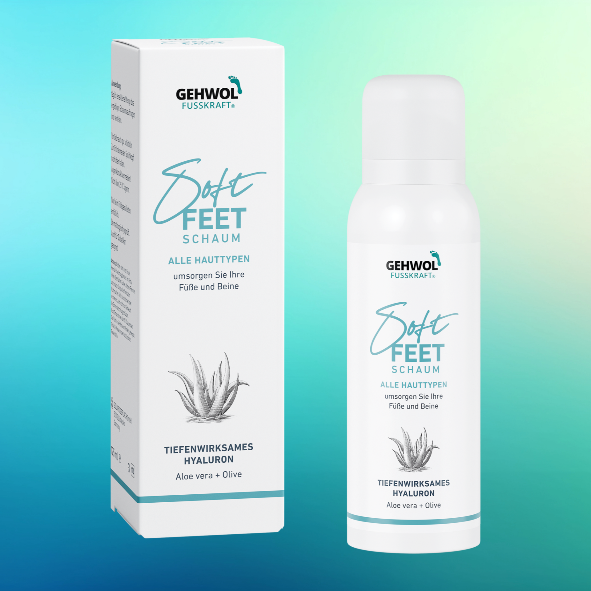 FUSSKRAFT Soft Feet Schaum ... für gepflegte Füße & Beine mit Aloe Vera