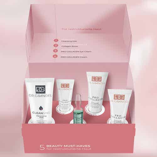 Pro Collagen Reiseset für restrukturierte Haut