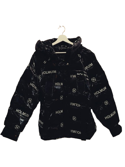 Degrees Winterjacke mit Kapuze und Schrift