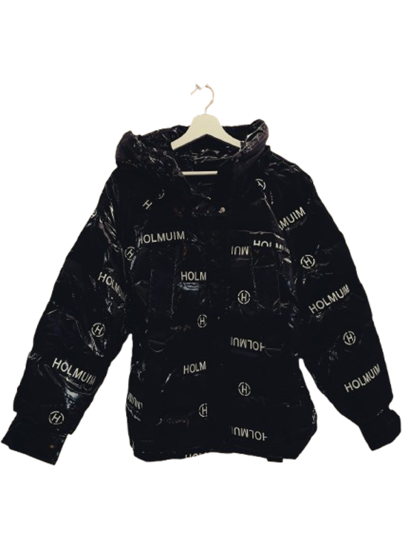 Degrees Winterjacke mit Kapuze und Schrift