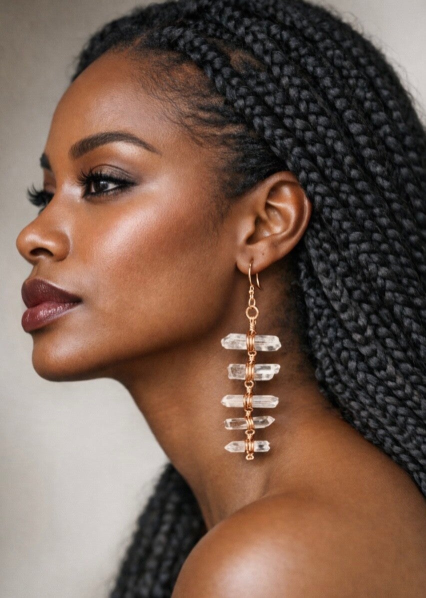 Crystal Ladder Earrings