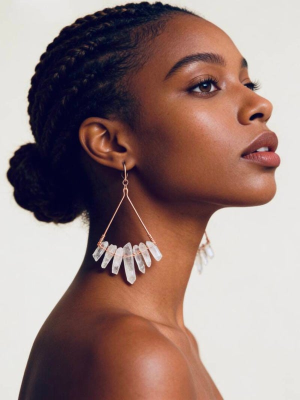 Crystal Wave Earrings