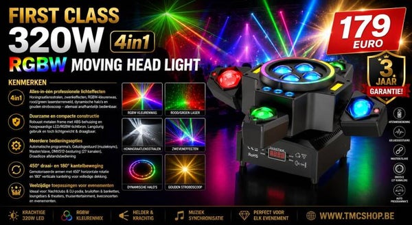 First Class 320W 4in1 RGBW Moving Head Light