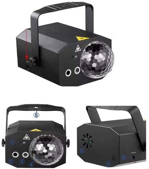 First Class Jelly Laser Burst Red / Green 450mW