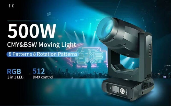 First Class 500W CMY CTO BSW Moving Head Beam Zoom Spotlight 3-in-1