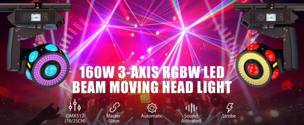 First Class 7 x 80W RGBW + RGB LASER Mini Ufo Movinghead