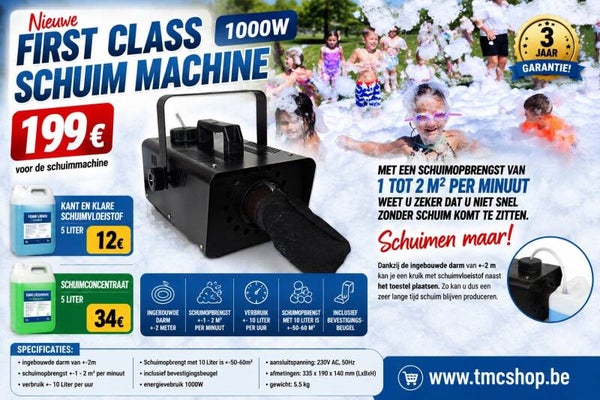 First Class Schuim machine 1000W