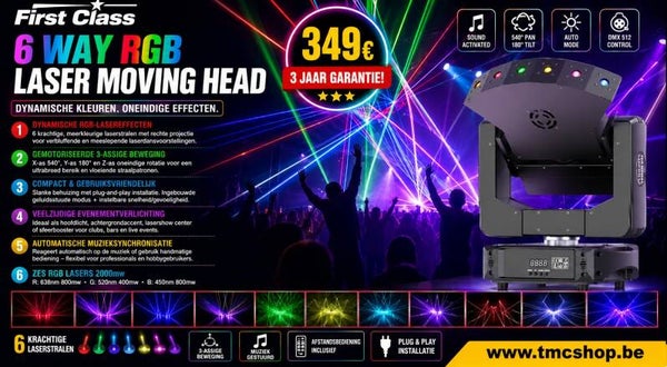 First Class 6 Way Rgb Laser Moving Head