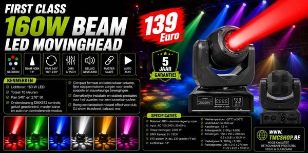 FIRST CLASS 160W BEAM LED MOVING HEAD