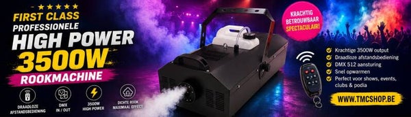 First Class 3500W Rookmachine met Dmx & Draadloze Afstandsbediening