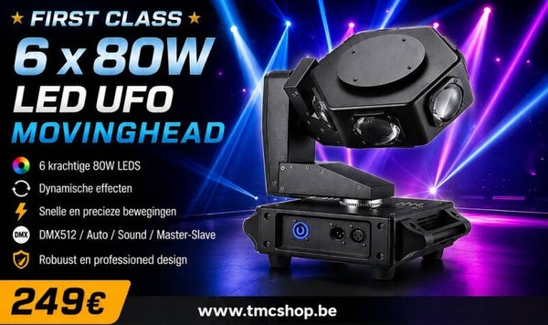First Class 6 x 80W Led Ufo Moving Head