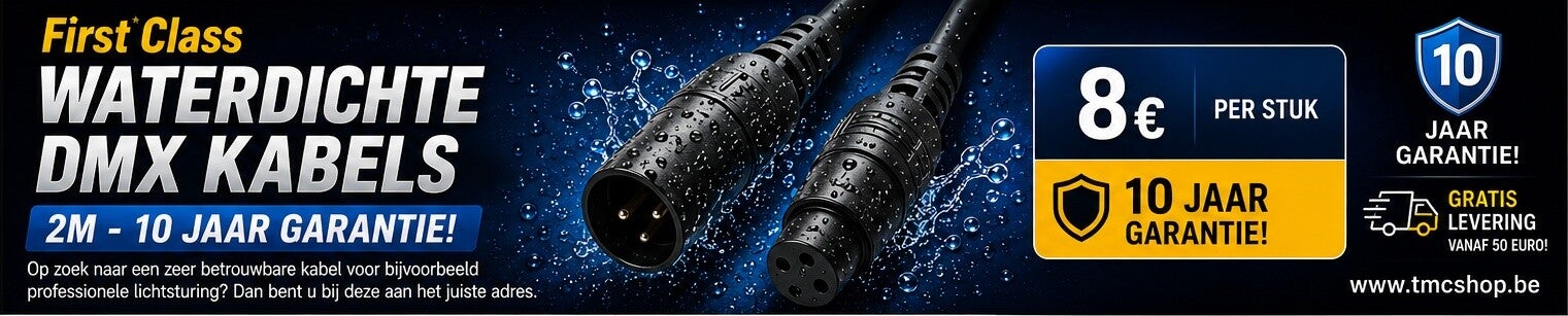 First Class Waterdichte Dmx Kabels 2m - 10 Jaar Garantie!