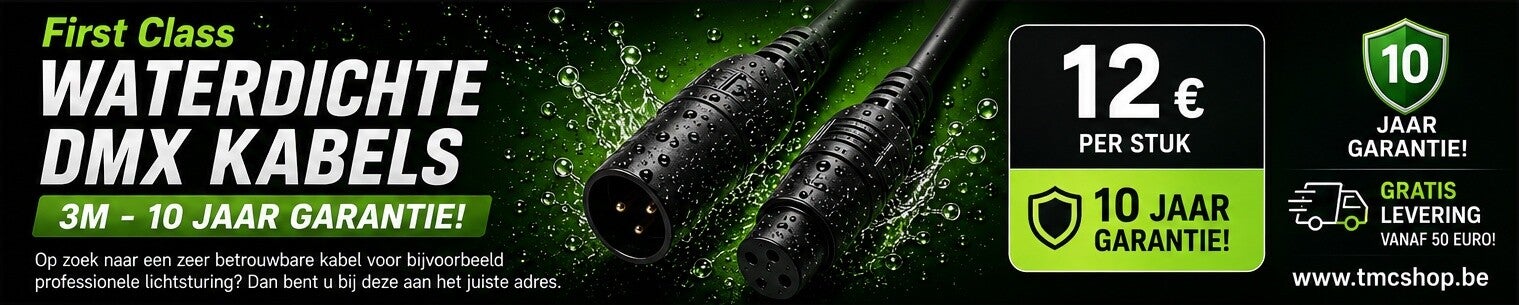 First Class Waterdichte Dmx Kabels 3m - 10 Jaar Garantie!
