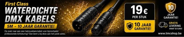 First Class Waterdichte Dmx Kabels 5m - 10 Jaar Garantie!