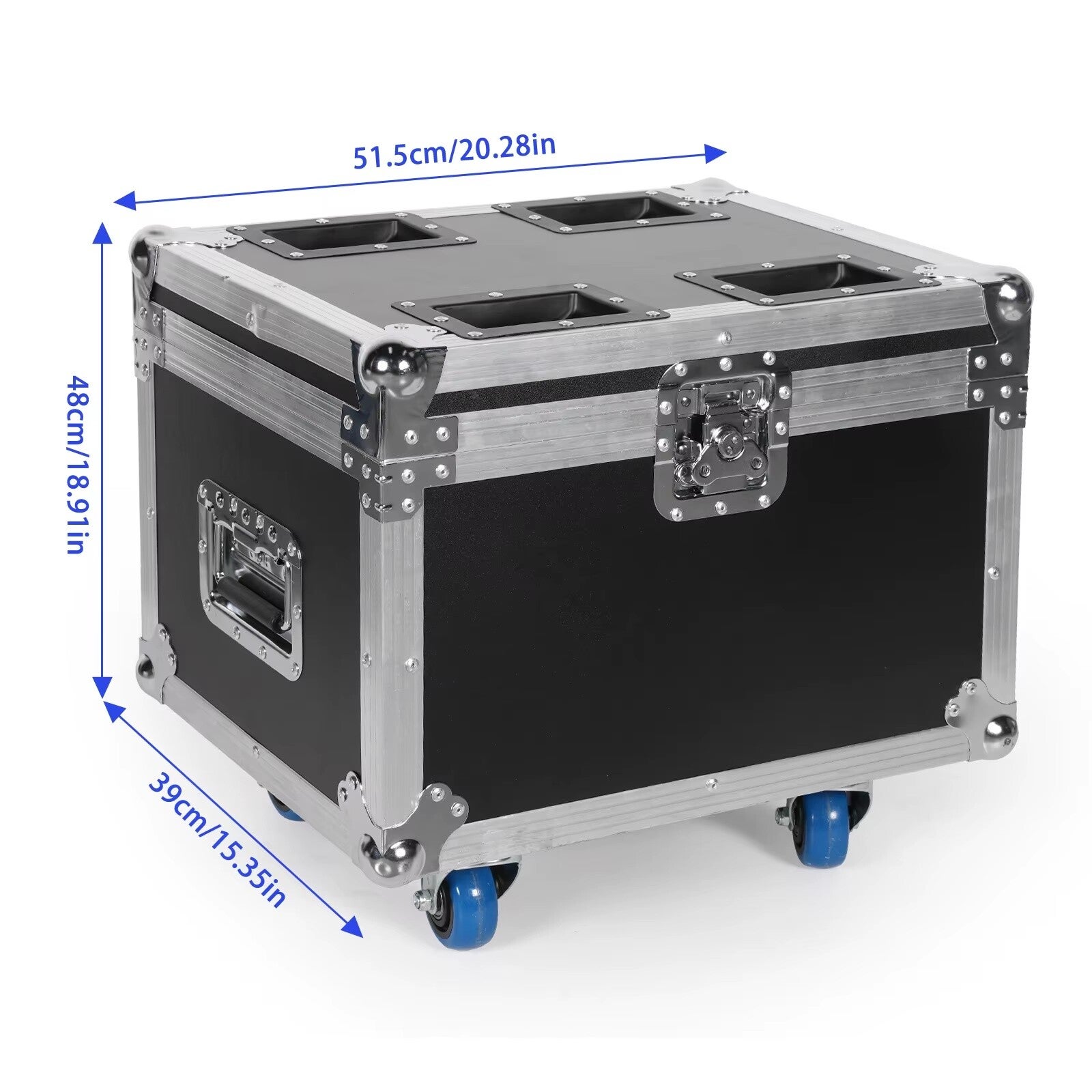 Flighcase voor 4 x 140W LED SPOT MOVING HEAD