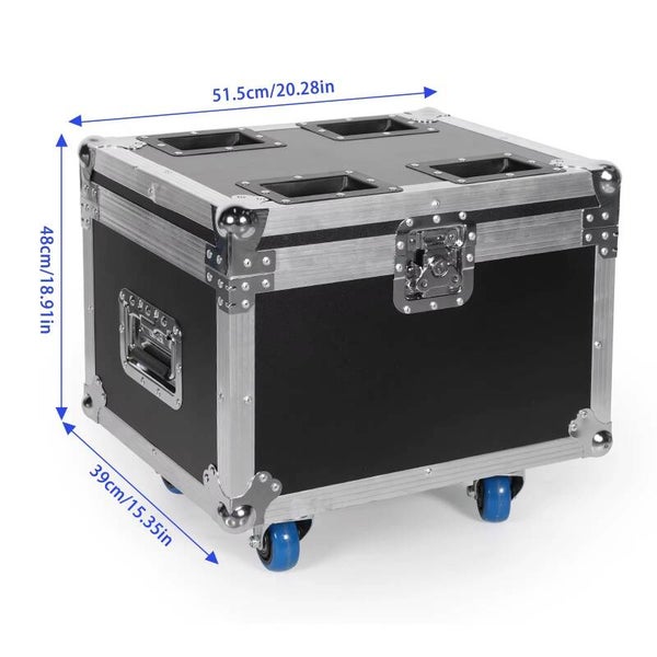 Flighcase voor 4 x 140W LED SPOT MOVING HEAD