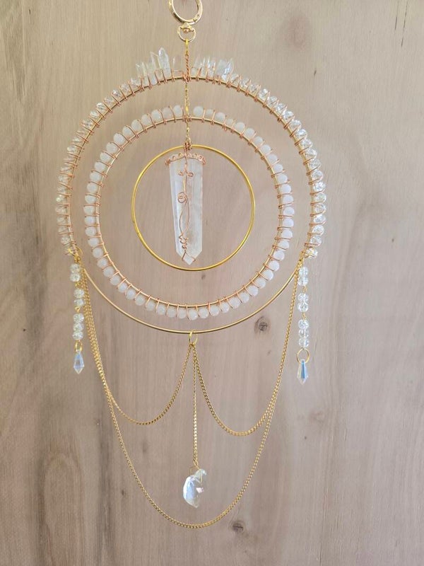 Clear Quartz Suncatcher