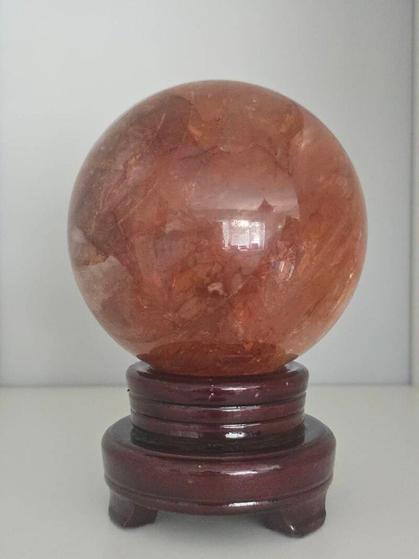 Fire Quartz Large Sphere 2595g CX188