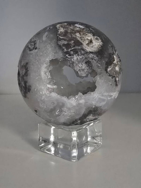 Mexican Agate Geode Sphere CX169