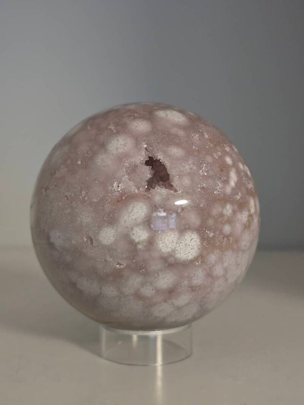 Pink Amethyst Druzy Sparkly Sphere 634g C367