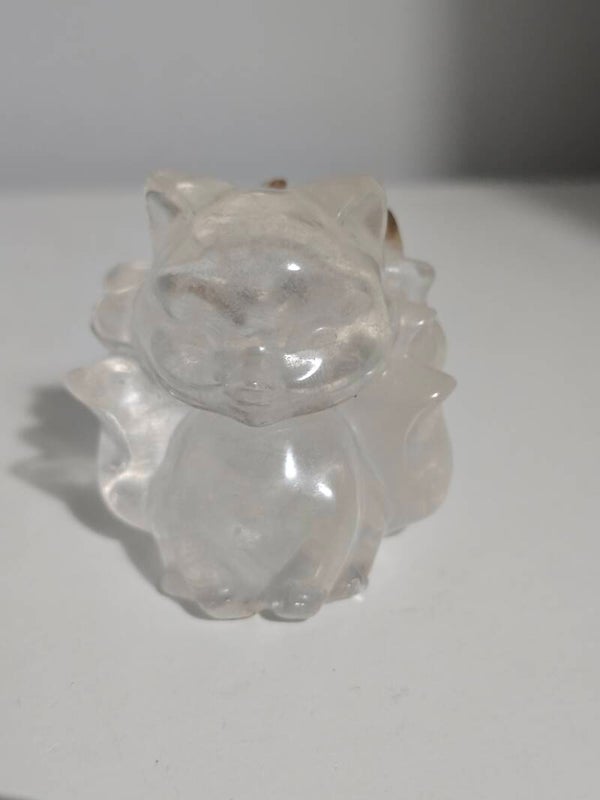 Clear Quartz and Garden 9 Tails Fox CX285