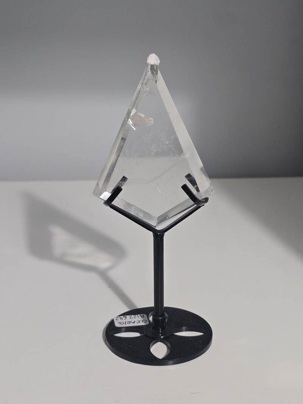 Clear Quartz Freeform Point on stand A122