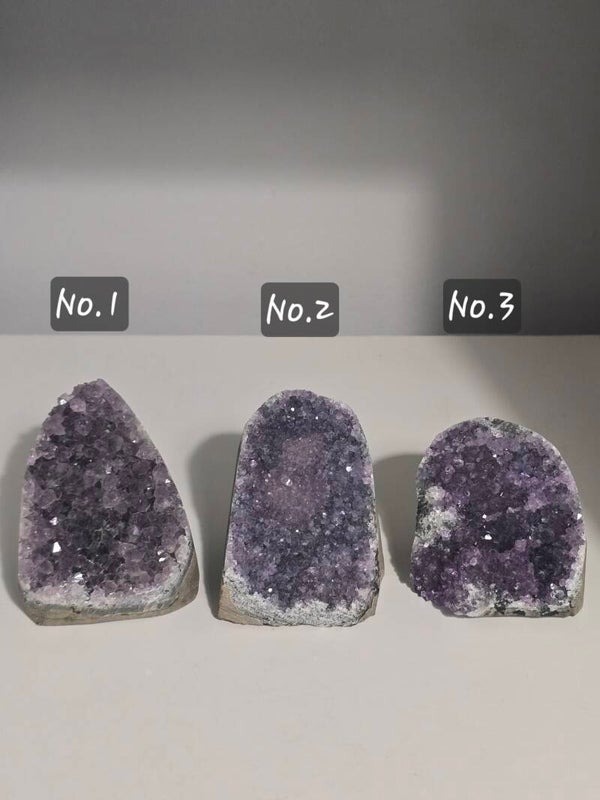 Brazilian Ameythyst Cut Base