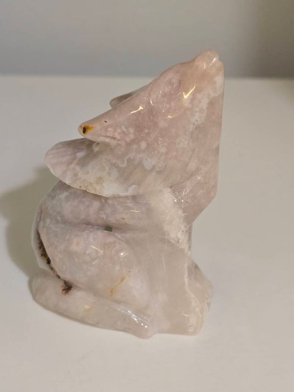 Pink Amethyst Wolf 262g Z488
