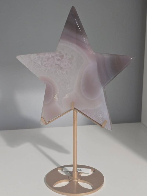 Jelly Agate Star on stand G27