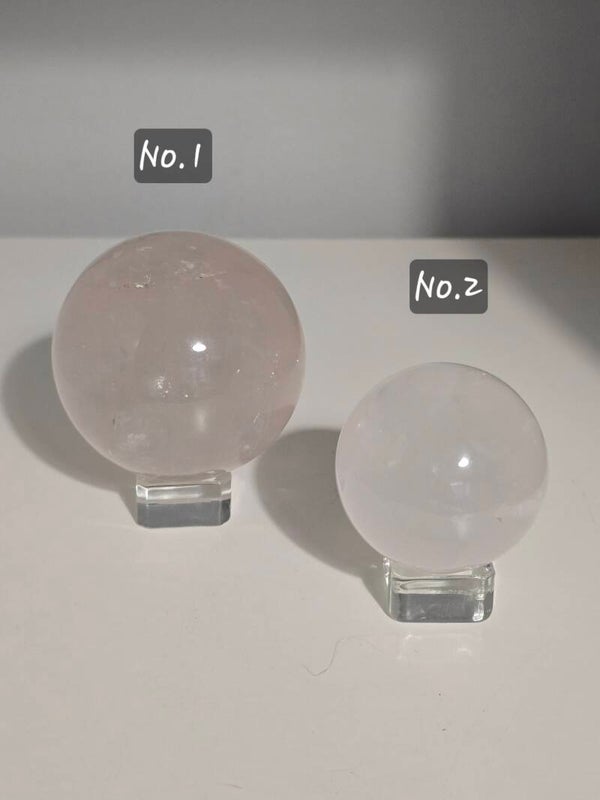 Star Rose Quartz Spheres