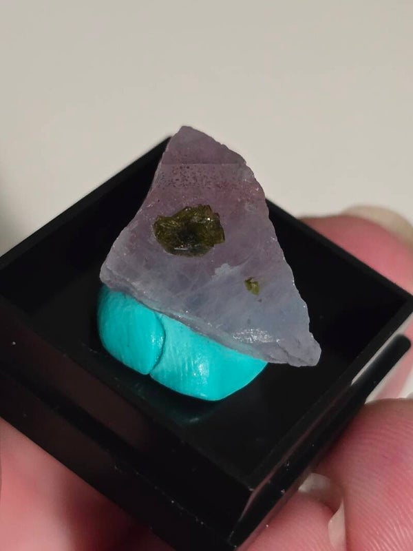 Ameythyst Rose Buds & Epidote Specimen CX258