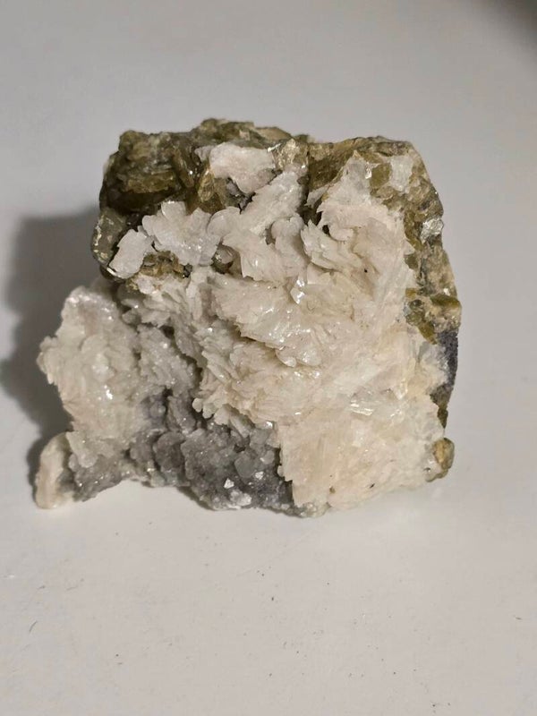 Golden Mica On Calcite C545