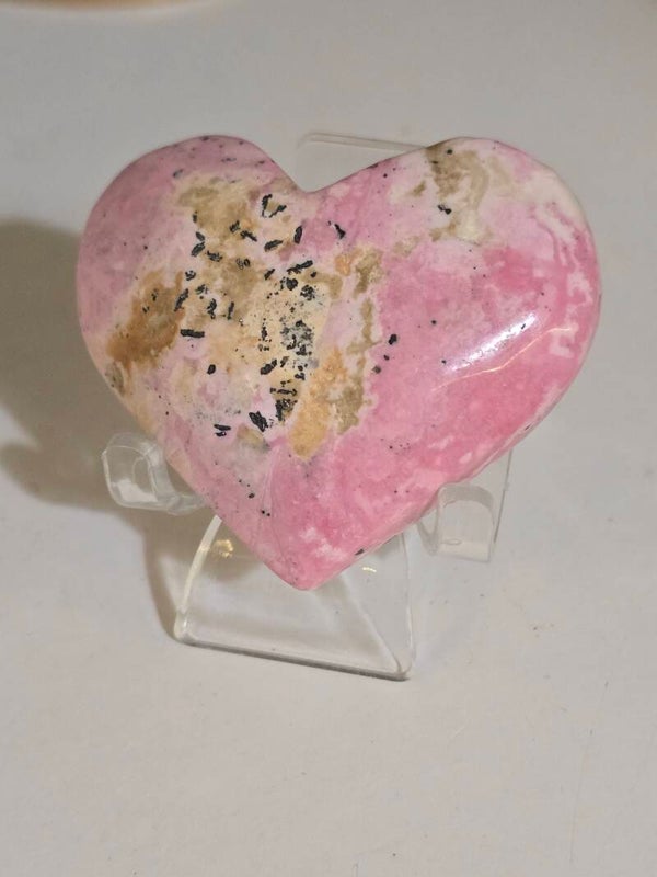 Peruvian Rhodonite Heart S06
