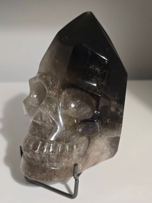 Smoky Quartz Skull D75