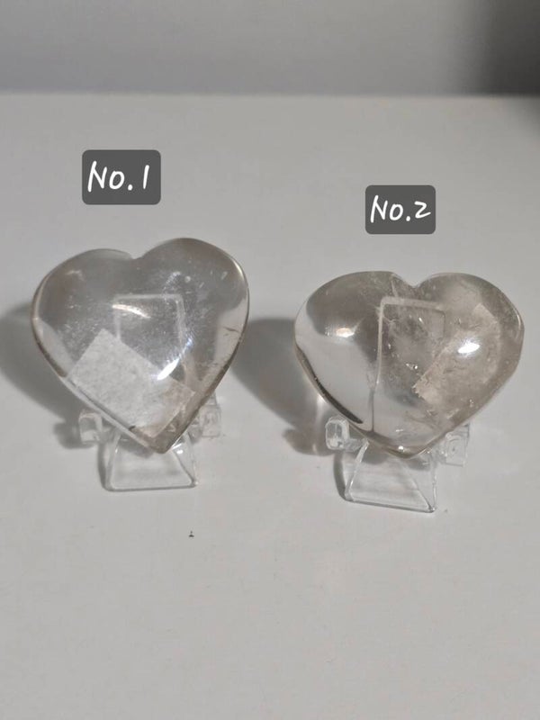 Smoky Quartz Hearts