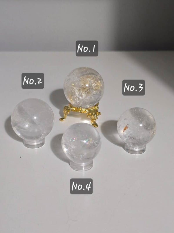 Clear Quartz Spheres