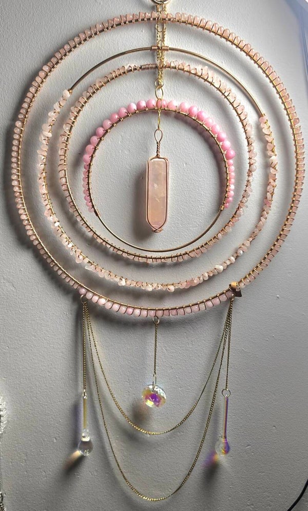Rose Quartz Extra Large Suncatcher