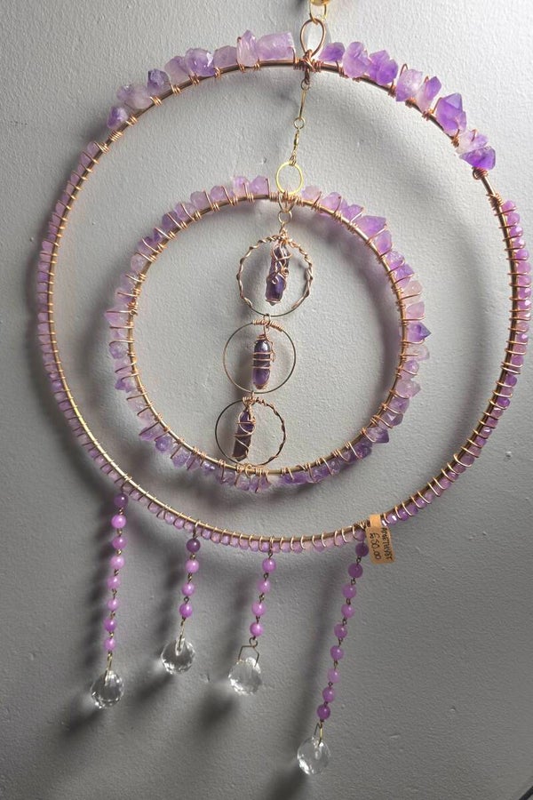 Extra Large Amethyst suncatcher